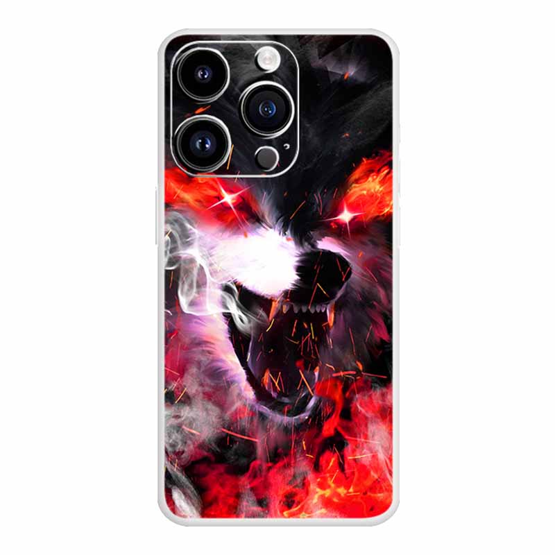Чехол со львами для iPhone 14 Pro Max Роскошный силиконовый ТПУ Мягкий чехол для телефона iPhone14 plus Ударопрочный бампер Оригинальный Para