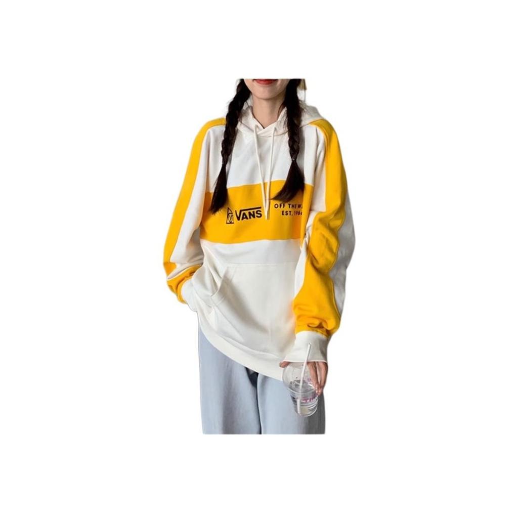 Vans Colorblock Pullover Hoodie Women Tops White VN0A4RBL85W