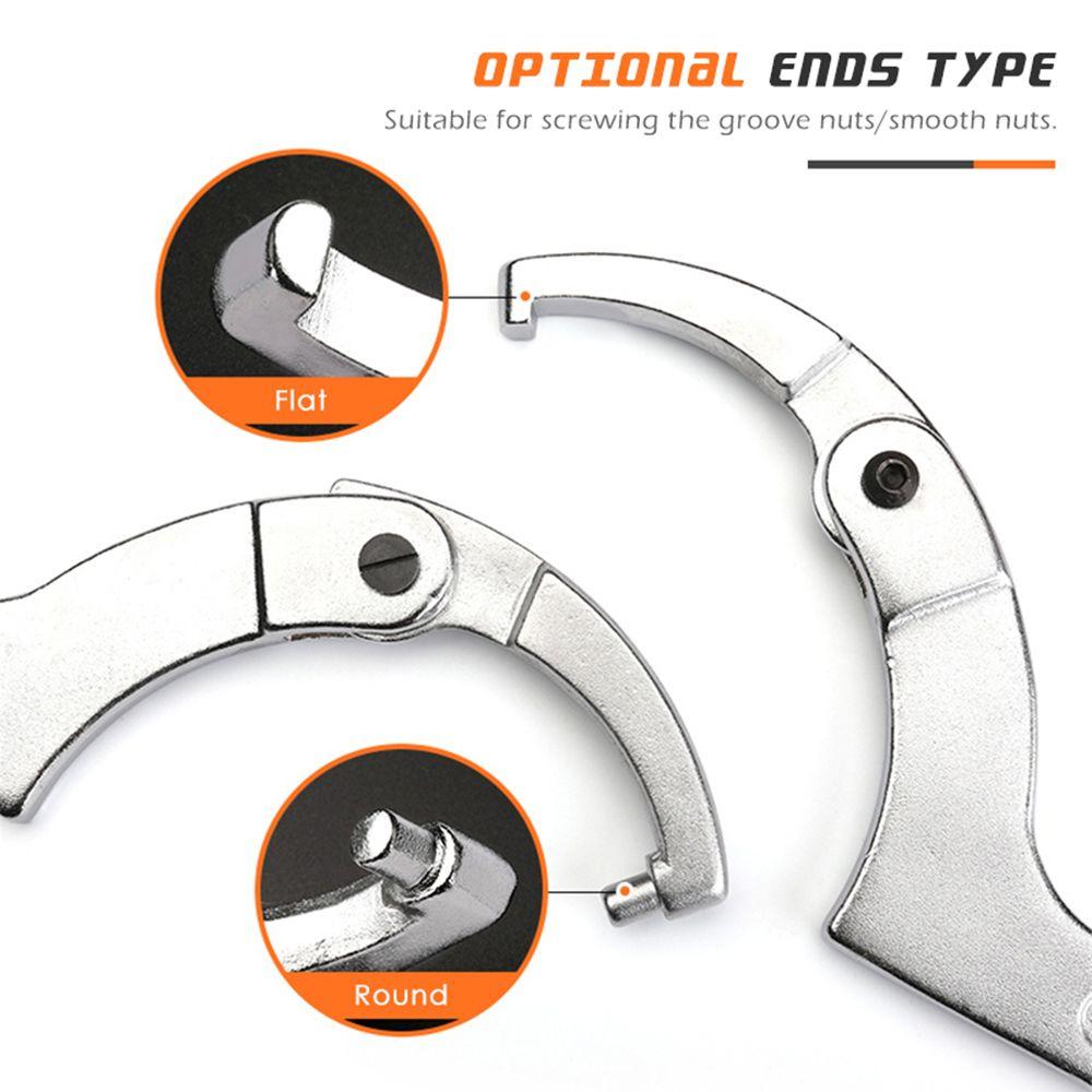 Hand Tools Pipe Wrench Nut Key Hook Wrenchs Water Meter Wrench C Spanners Adjustable Spanner