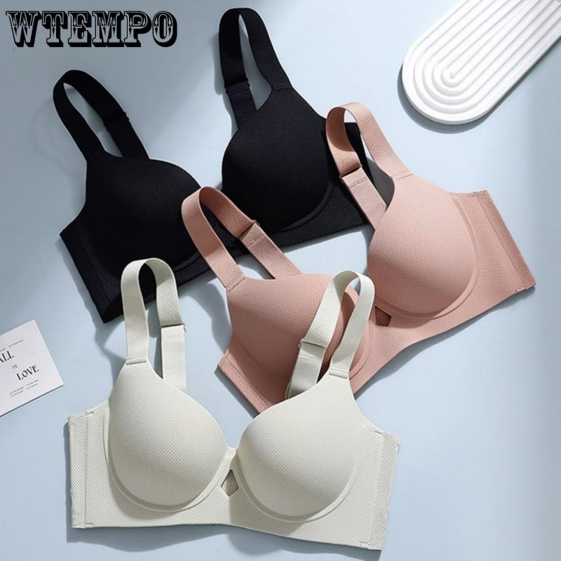 Plus-size Lingerie Women's Thin Close-in Bra Adjustable Breast Retraction Bras Without Underwire Plus-size Beautiful Back Bra Push Up Bra