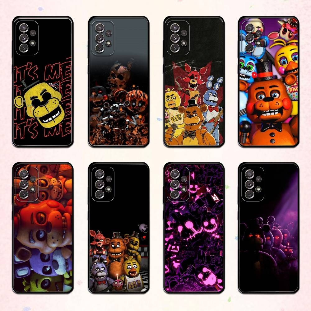 Чехол для телефона Five N-Nights At F-Freddys Fnaf для Samsung S 25,24,23,22,30,21,10,9,Ultra,Plus,Lite,FE,4,5 G Мягкий черный чехол