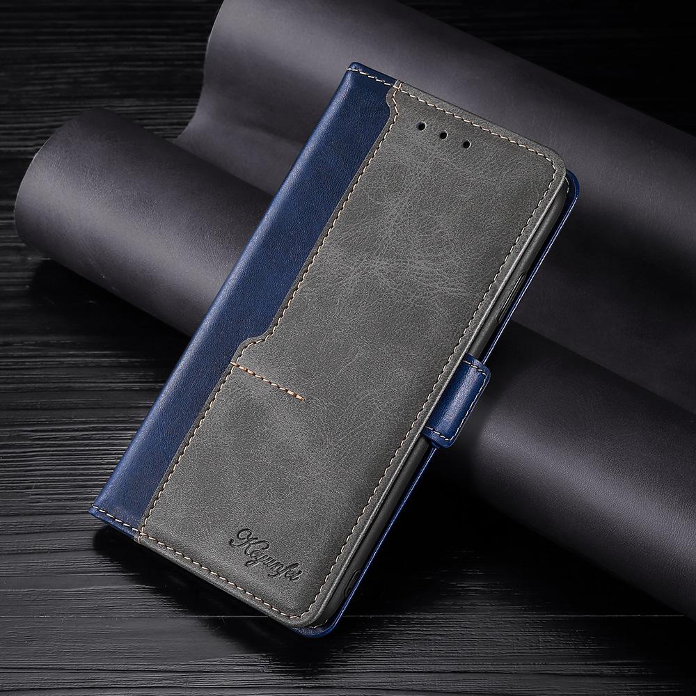 Кожаный чехол-книжка для Nokia 5.1/G60 5G с карманом для карт