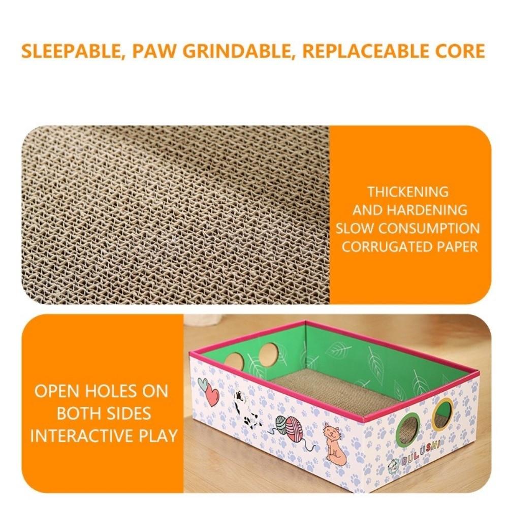 Большой картонный домик для кошек Гофрированный картон Когтеточка для кошек Защита мебели
