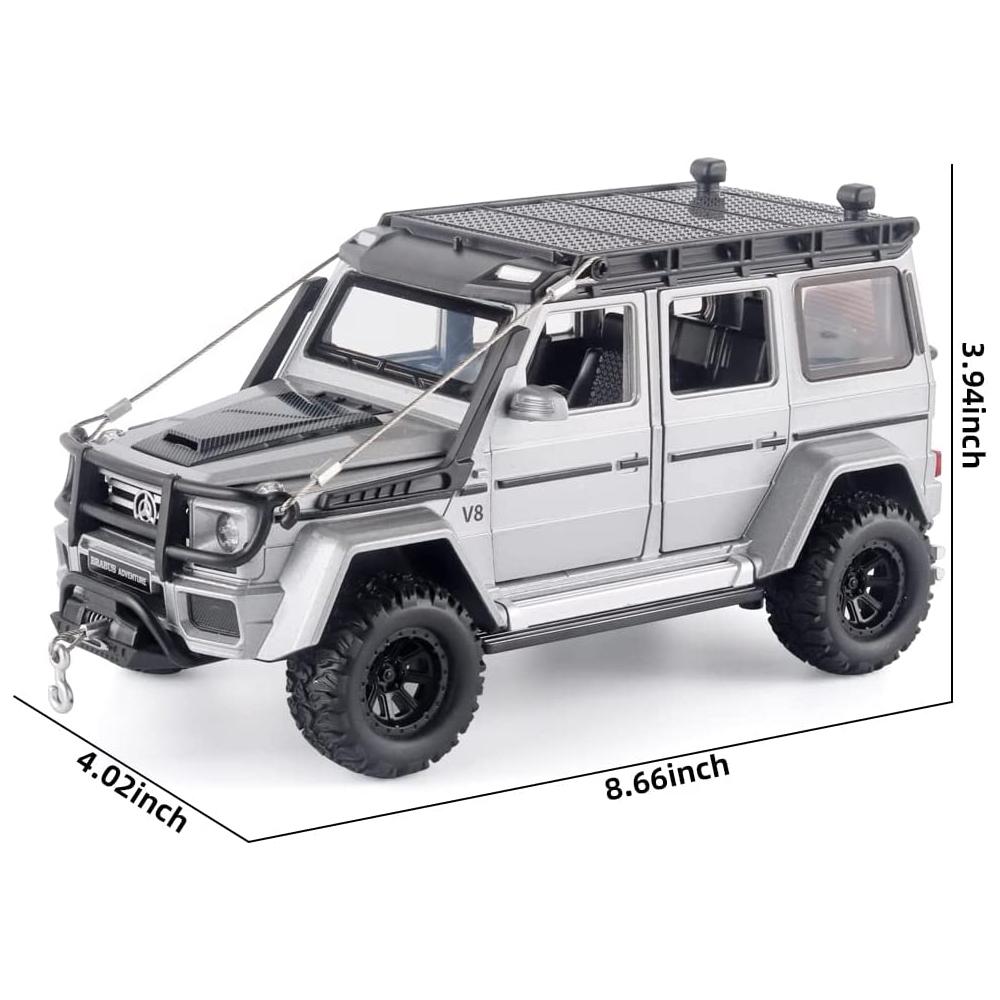 1/24 масштаб Benz G550, литая под давлением модель автомобиля, игрушечный автомобиль с откатным механизмом, звуком и светом для детей, коллекция подарков для мальчиков и девочек