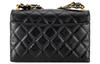 Chanel 23k 19 Хобо Линге Кожаная Цепь Швейная Кожаная Сумка Тофу Ручная Сумка На Плечо Женская Черная
