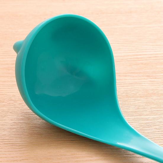 Половник для супа в форме симпатичного динозавра, противоскользящая длинная ручка, вертикальная пищевая посуда, силиконовая ложка для сервировки, кухонные принадлежности