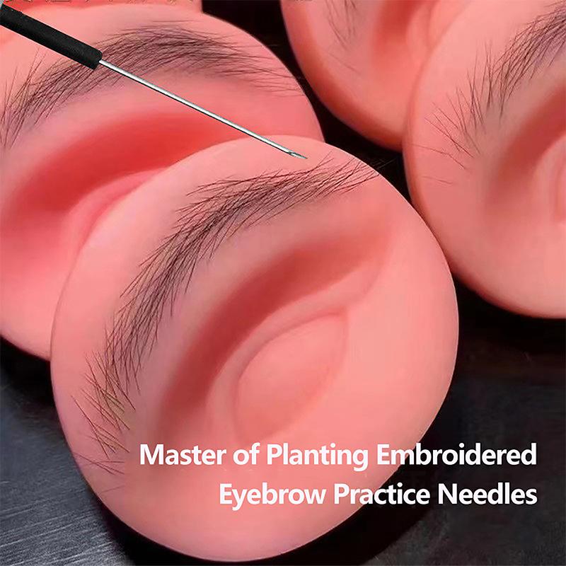 Твердый силиконовый микроблейдинг 5D тату бровей практика кожи новичка бионический брови ресницы макияж глаз косметический инструмент