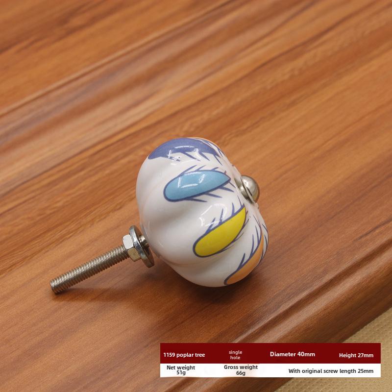 Керамическая ручка с одним отверстием в европейском стиле для шкафов и ящиков
