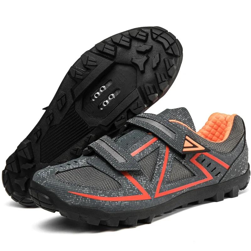 2026 Велосипедные кроссовки для горного велосипеда Мужские Велосипедные кроссовки MTB Шипы Обувь Высокое качество Мужские Спортивные Внедорожные Велосипедные ботинки Плоская обувь SPD