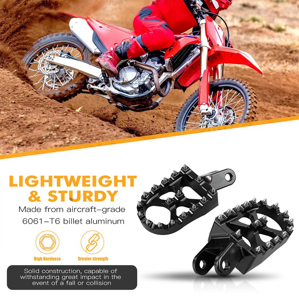NICECNC Для Honda XR650L 1993-2025 Подножки Подставки для ног XR650R 2000-2007 XR600R 1998-2000 XR250R XR400R CR80RB CR85RB Expert