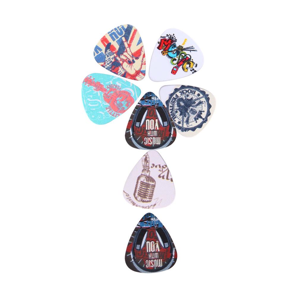 10pcs Mediator 0.71mm Gestures Rock Acoustic Celluloid Guitar Picks Shrapnel Plectrums