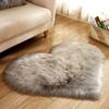 Heart Carpet For Living Room Fluffy Soft Faux Wool Sofa Chair Cushion Bedroom Bedside Rug Suede Fabric Carpet Bottom Non -Slip