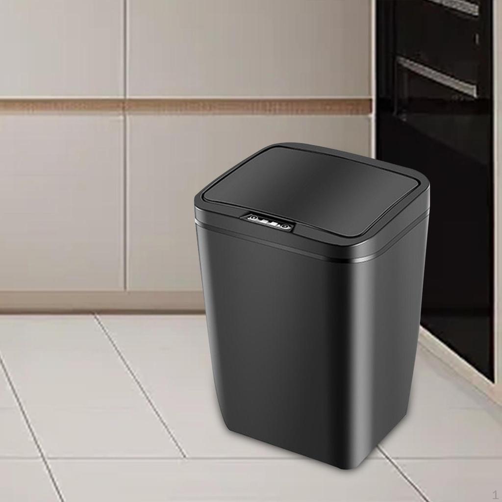 Автоматический мусорный бак, мусорные баки для ванной комнаты с крышкой, экономящий пространство, электрический контейнер для гостиной