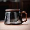 Стеклянная кружка-заварник Quandu с утолщенными стенками