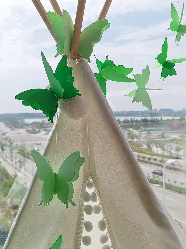 Красочные 3D бабочки из бумаги, цветы, декор для вечеринок и мероприятий