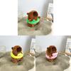 Capybara Swimming Circle Plush Keychain Doll Pendant Bag Decoration Gift Kids