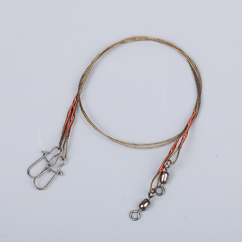 2 шт./компл. стальная проволока титановая проволока анти-клещевая леска со штифтом рыболовная передняя проволока