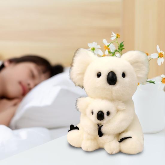 2Pcs/Set Koala Plush Toy Emotional Healing Soft Soothing Doll Hug Companion Well-being Doll Koala Hug Toy