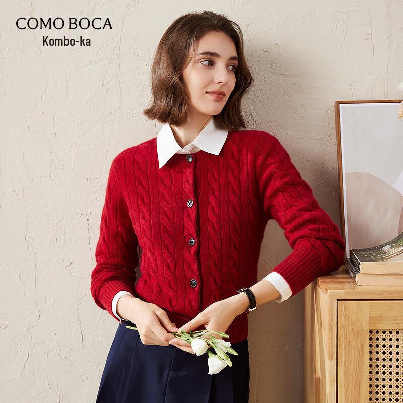 Women's Autumn/Winter Cashmere Cable Knit Cardigan