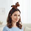 Pony Plush Hair Hoop Cartoon 2026 New Year Headband Cute New Year Headpiece  New Year Dress Up