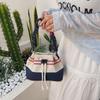Purse Retro Canvas Bucket Bags Crossbody Bag Drawstring Bucket Bag  Girls