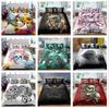 3D Skull Head Bedding Set Bedding Bedding Bedding Cover and Pillow Case 2/3 Pieces Single/Double Bed Washable and Quick Drying Bedding