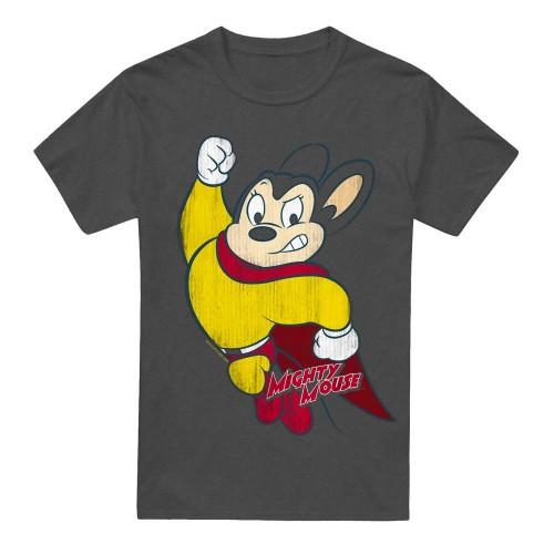 Mighty Mouse Unisex Adult Classic Hero T-Shirt