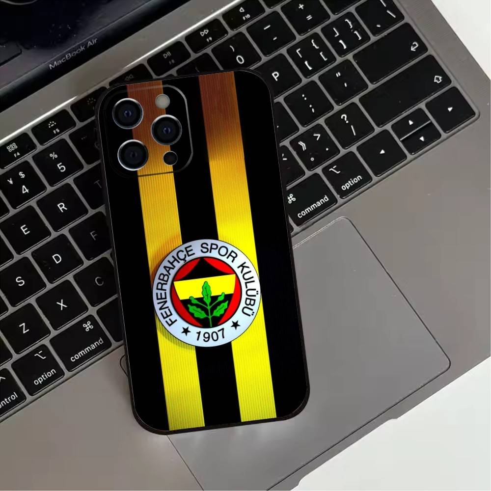 Крутой чехол для телефона с узором Т-Турция Фенербахче-Эс Для iPhone17,16,15,14,13,12,11 Plus,Pro Max Мягкий Черный Чехол