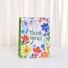 12pcs Thank you paper tote bags floral gift bags for party favors boutique checkout wedding birthday