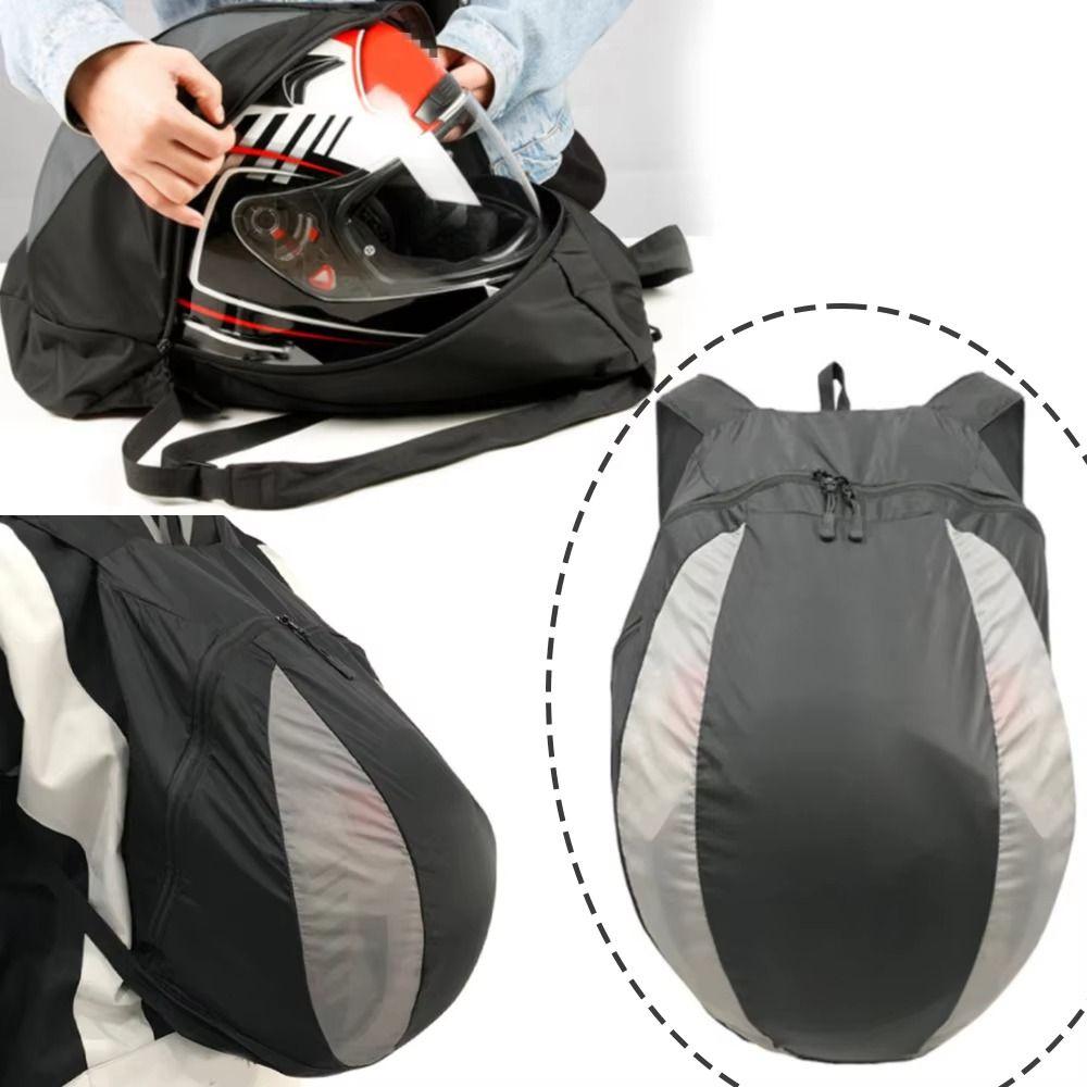 Nylon Material Motorcycle Helmet Backpack Large Capacity Basketball Storage Bag Gym Training