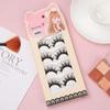 5 Pairs Long Thick Cross Soft False  Eyelashes Black Eye Lashes Extension Handmade