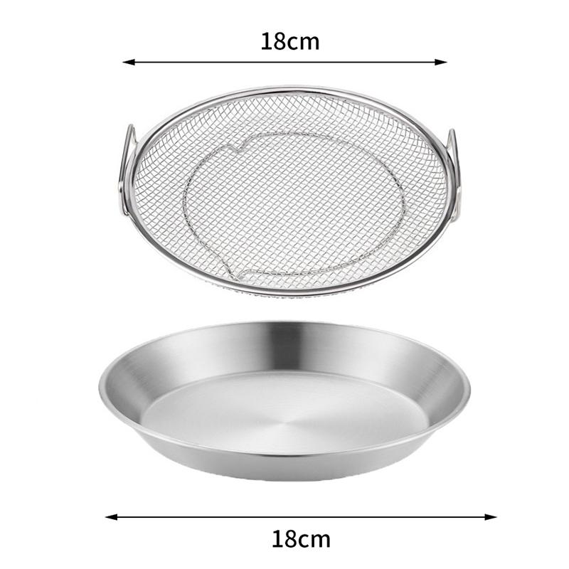 Kitchen Oil Strainer Pan Stainless Steel Frying Oil Strainer Pan Fine Mesh Strainer Basket For Frying Bbq Food French Fries