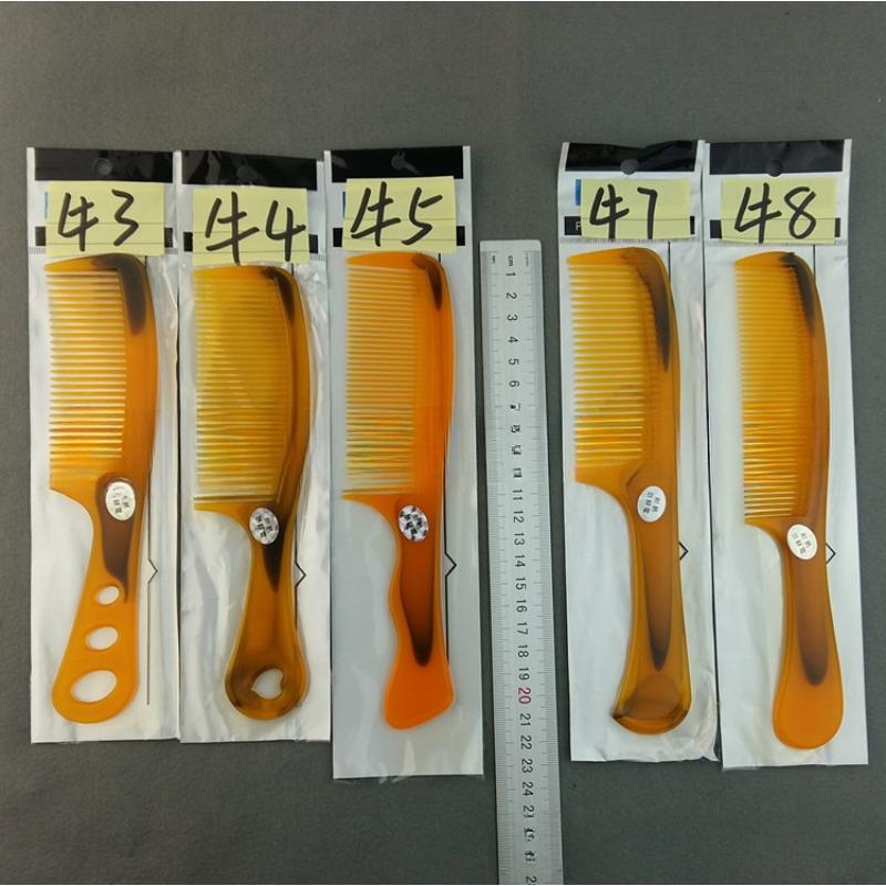 Парикмахерская бытовая расческа из бычьих жил с широкими зубьями пластиковая расческа для волос небольшой подарочный подарок парикмахерские инструменты