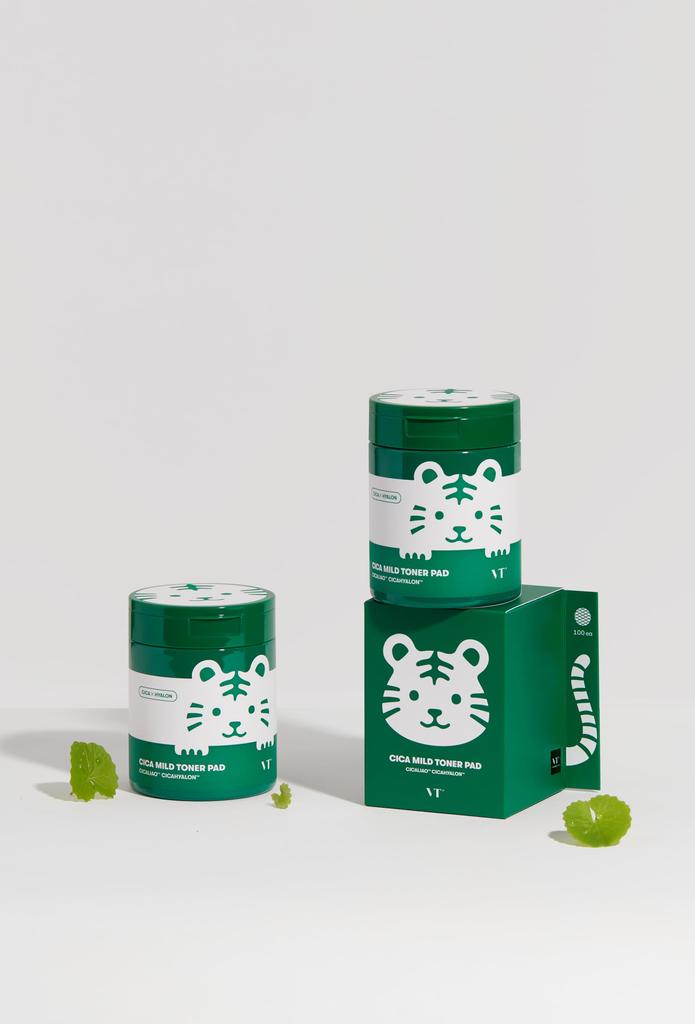 VTCOSMETICS Cica Мягкий тонер Увлажняющий для Чувствительной и Сухой Кожи, Поры и Лосьон, Пады, Кожа, Отшелушивающий, Уход, Протираемый (Тора (100 листов))