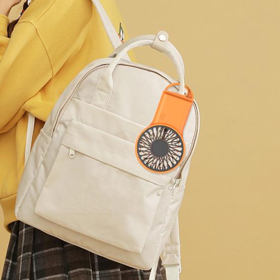 Мини-портативный вентилятор Сильный ветер 3 настройки скорости Низкий уровень шума Компактный размер Портативный перезаряжаемый охлаждающий вентилятор Персональный небольшой настольный вентилятор