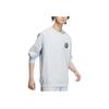 adidas Verbiage Двойная трикотажная толстовка с буквенным принтом и цветным воротником Мужская толстовка светло-голубого цвета JI6459