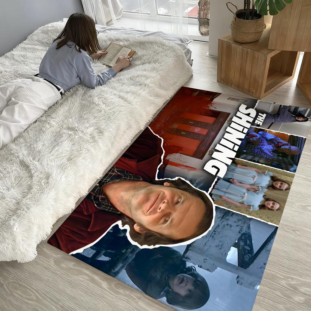 The-Shinings Horror Movie Floor Mat Soft Thickened Absorbent Non-Slip Bedroom Living Room Door Mat Home Decor Flannel Rugs