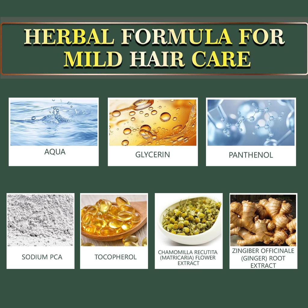 Jaysuing ginger hair care essential oil refreshing and nourishing scalp, flexible hair, moisturizing, shiny, light and non-stick daily care 30ml