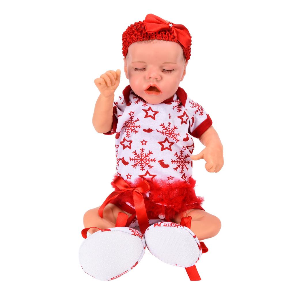 Кукла-реборн, 18 дюймов, новорожденная кукла с одеждой, бутылочкой для кормления, подарочная коллекция для