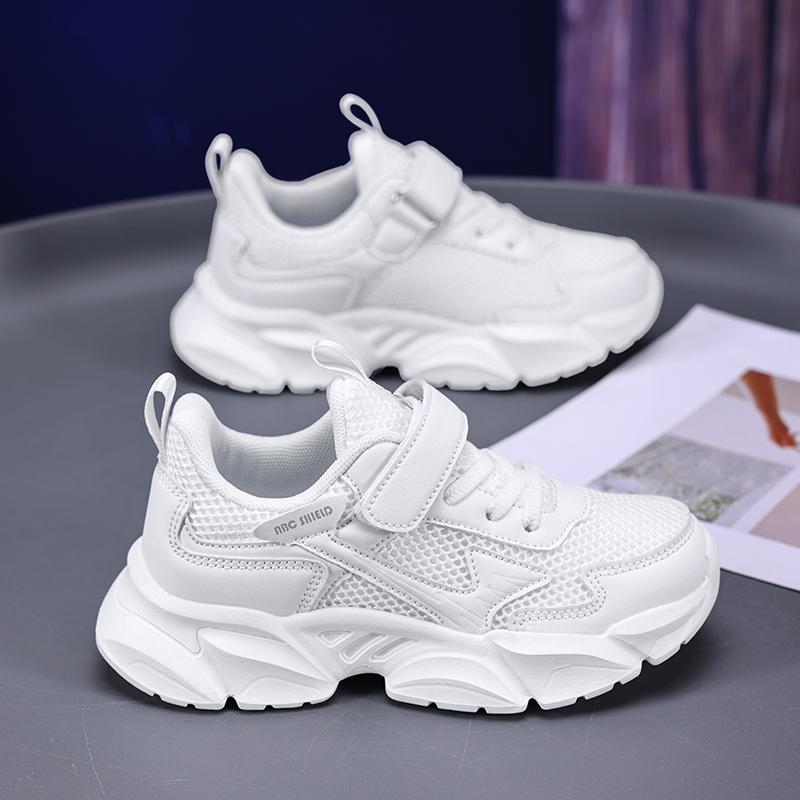 Детская мода Four Seasons Дышащая повседневная обувь для детей Бег Спорт Студенты Девочки Трендовые удобные кроссовки для спортзала