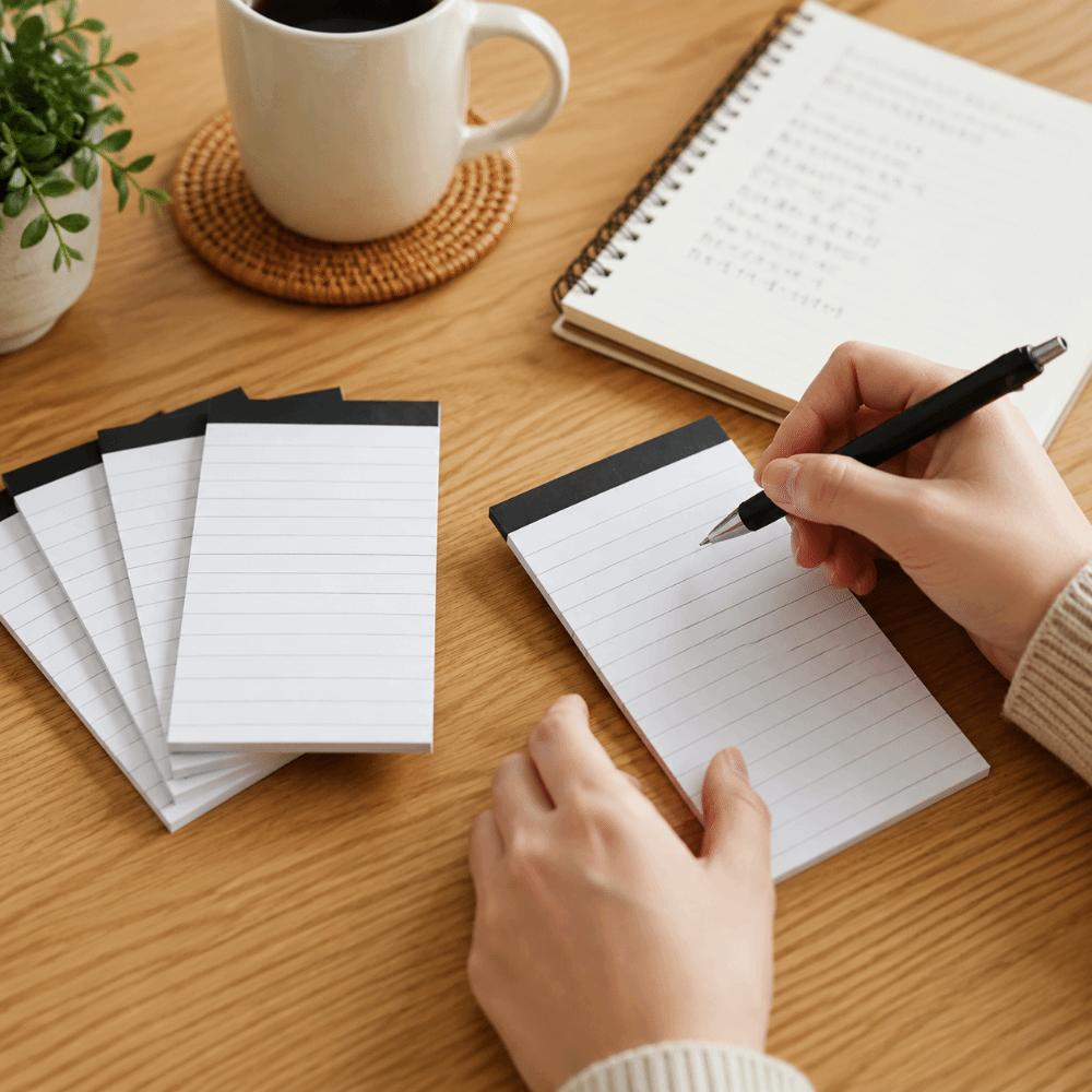 5 psc Blank A7 Note Pads 30 Sheets Writing Slabs Portable Horizontal Memo Pad Office