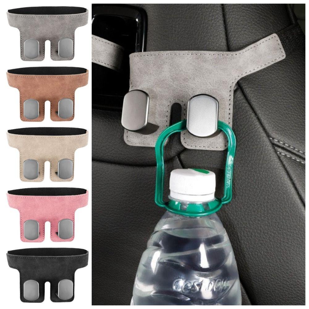 Double Hook Car Headrest Hook Wear-Resistant Hanging Headrest Bag Holder Purses
