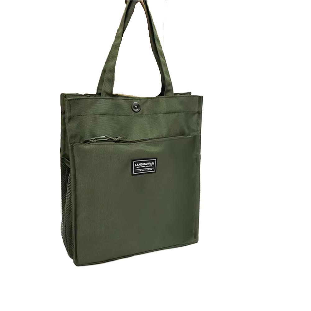 Large Capacity Male Commuting Tote Bag Casual Portable File Bag Stylish Lightweight Handbag  Travel