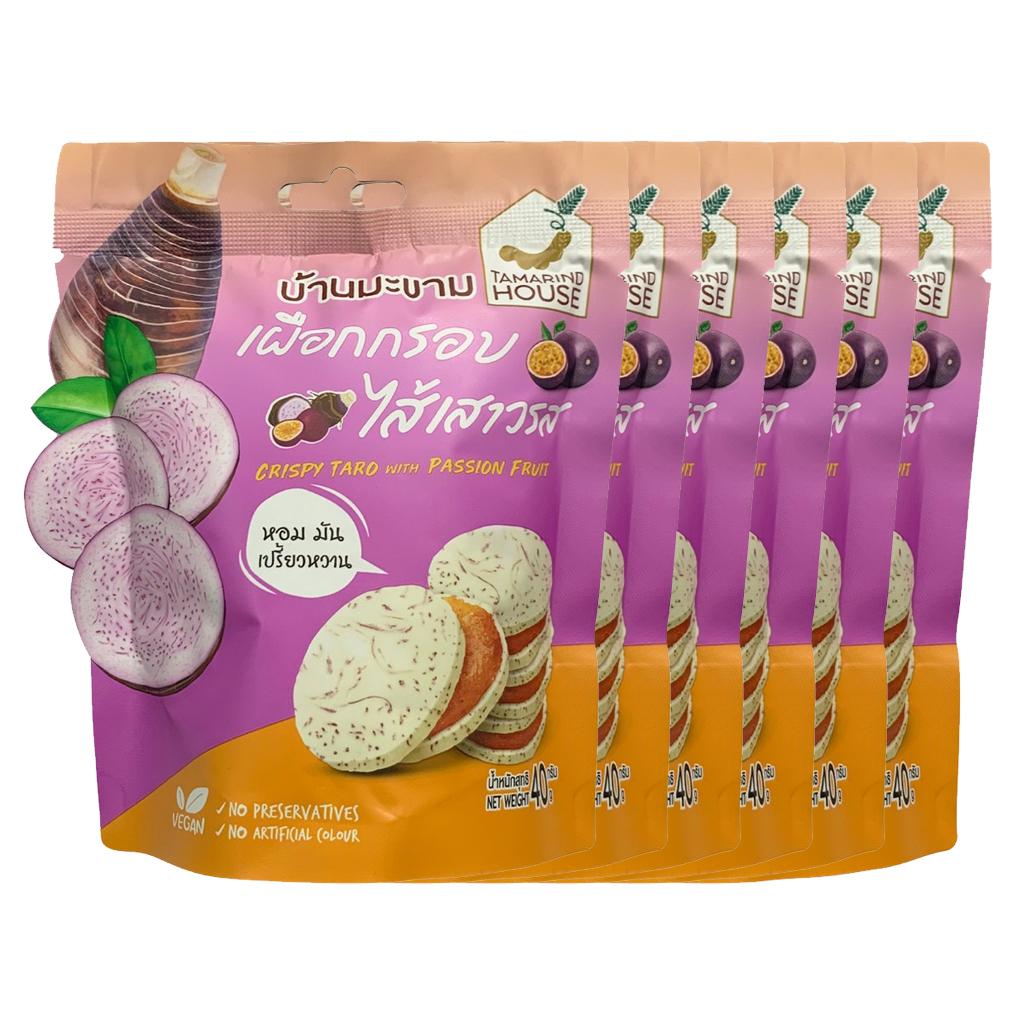 Tamarind House Crispy Taro с тамариндом/маракуйей 40 г. х 1/2/3/6 шт.