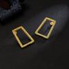 Новые Модные Темпераментные Преувеличенные Геометрические Неправильные Квадратные Серьги-пусеты