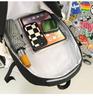 Fashionable Water-Repellent Student Backpack: Trendy High-Capacity Design for Couples