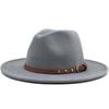 NEW Black/white Girl Wide Brim Simple Church Derby Top Hat Panama Solid Felt Fedoras Hat for Men Women Wool Jazz Cap