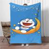 Doraemon Japanese Anime Blanket Girls Boys Plush Sofa Throw Blanket Novelty Warm Blanket All Season Children Student Kids Gift