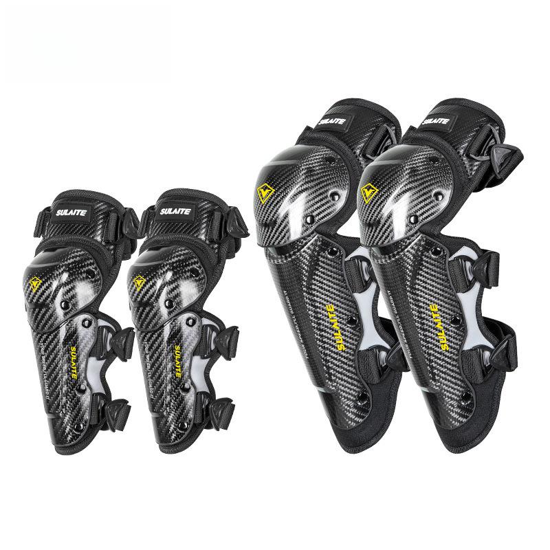 Breathable Summer Motorcycle Knee & Elbow Pads - Hard Shell Protective Gear for Cycling & Outdoor Travel