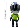 Joint Mobility Simulated Motorcycle Rider Doll Movable Figurine Model  Car Ornament